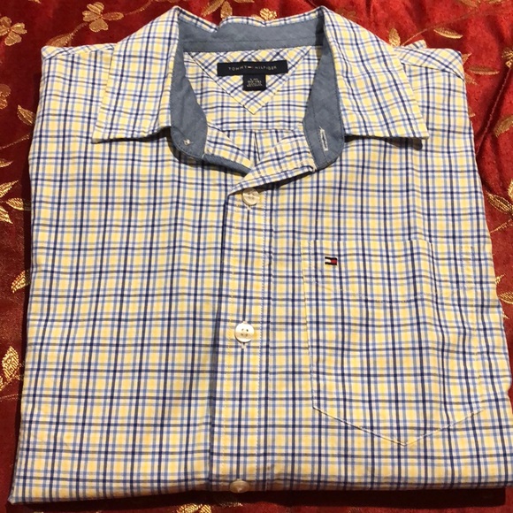 Tommy Hilfiger 12/14 long sleeve boys button shirt - Picture 2 of 5